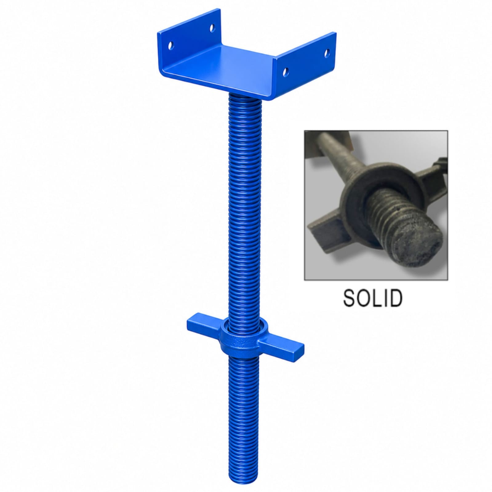 U Head Jack Solid for scaffolding